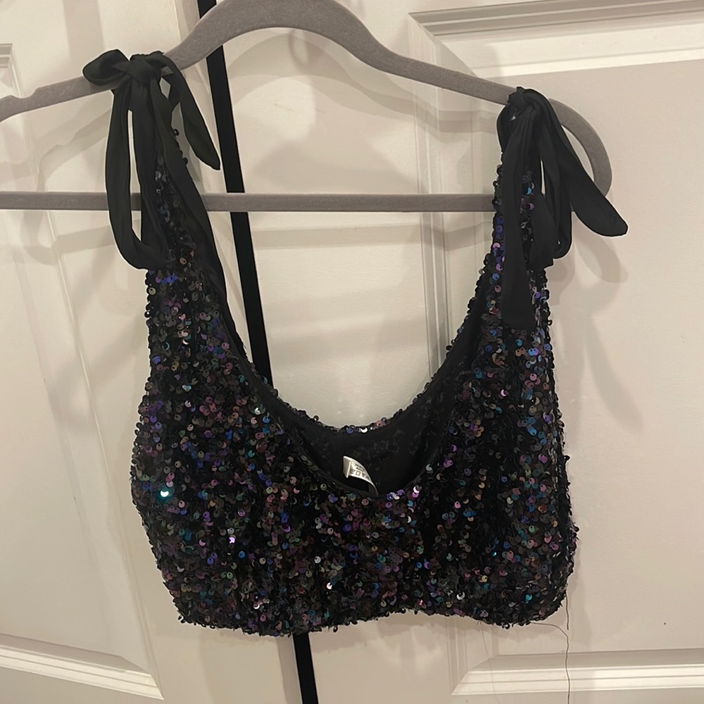 Free people sparkly top
